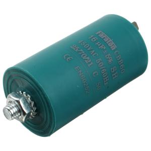 Конденсатор 16/450V 50/60Hz (5%) пускач клеммы, болт, d39 L70 Faraton