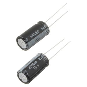 Конденсатор 2200мкФ 10В 10*19мм 105C (упаковка 2шт) Yageo SH010M2200B5S-1019 800мА 2000час