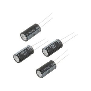 Конденсатор 2200мкФ 10В 10*19мм 105C (упаковка 4шт) Yageo SH010M2200B5S-1019 800мА 2000час