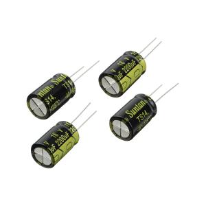 Конденсатор 2200мкФ 16В 13*20мм 105С (упаковка 4шт) Suntan TS14011C222MSB0B0R 700мА 2000час