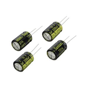 Конденсатор 2200мкФ 16В 13*20мм 105С (упаковка 4шт) Suntan TS14011C222MSB0B0R 700мА 2000час