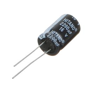 Конденсатор 2200мкФ 16В 13*21мм 105C Hitano EHR222M16B 1000мА 2000час