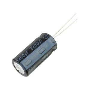 Конденсатор 2200мкФ 25В 12.5*25мм 105С Sinecon RAK222D1E12251P7AS00 2350мА 2000час