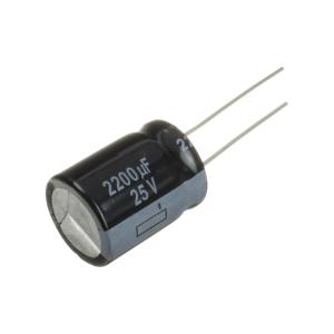 Конденсатор 2200мкФ 25В 16*20мм 105C Panasonic EEUFR1E222S 3300мА 10000час