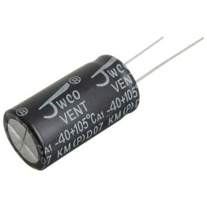 Конденсатор 2200мкФ 50В 16*30мм 105С Jwco KM222M1HBKJ1630EBK 1500мА 2000час