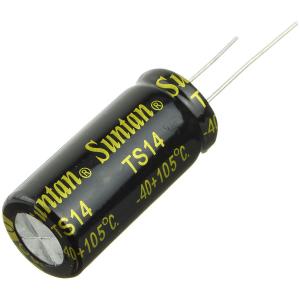 Конденсатор 2200мкФ 50В 16*35мм 105С (упаковка 2шт) Suntan TS14011H222MSB0C0R 1230мА 2000час