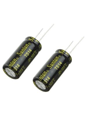 Конденсатор 2200мкФ 50В 16*35мм 105С (упаковка 2шт) Suntan TS14011H222MSB0C0R 1230мА 2000час