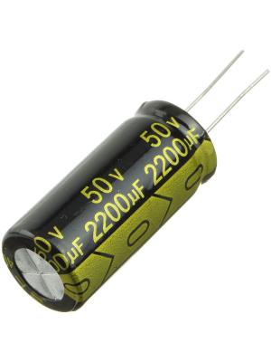 Конденсатор 2200мкФ 50В 16*35мм 105С (упаковка 2шт) Suntan TS14011H222MSB0C0R 1230мА 2000час