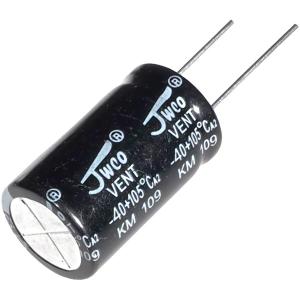 Конденсатор 2200мкФ 63В 18*35мм 105С (упаковка 2шт) Jwco KM222M1JBKJ1830VBK 1850мА 2000час