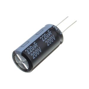 Конденсатор 220мкФ 200В 18*36мм 105С Yageo SH200M0220B7F-1836, 675мА 2000час