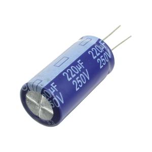 Конденсатор 220мкФ 250В 18*36мм 85С Yageo SK250M0220B7F-1836 540мА 2000час