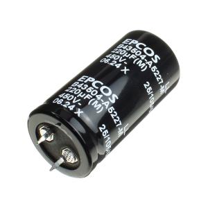 Конденсатор 220мкФ 450В 25*50мм 105C Epcos B43504A5227M Snap-in 1200мА 3000час LL