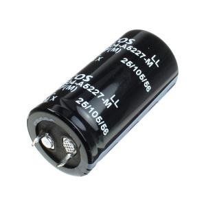 Конденсатор 220мкФ 450В 25*50мм 105C Epcos B43504A5227M Snap-in 1200мА 3000час LL