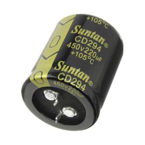 Конденсатор 220мкФ 450В 30*35мм 105C Suntan TS13DR2W221MSB0D0R Snap-in 2000час