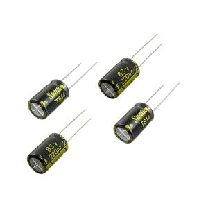 Конденсатор 220мкФ 63В 10*17мм 105С (упаковка 4шт) Suntan TS14011J221MSB0B0R 270мА 2000час