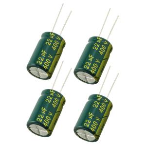 Конденсатор 22мкФ 400В 13*21мм 105С (упаковка 4шт) JWCO LF220M2GBKJ1321EGN 275мА 4000час