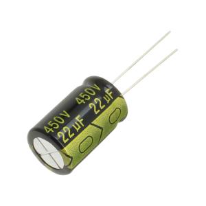 Конденсатор 22мкФ 450В 13*20мм 105С Suntan TS14012W220MSB0B0R 150мА 2000час