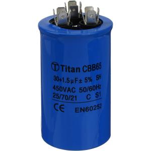 Конденсатор 30/450 50/60Hz (5%) VAC пускач клеммы металл, СВВ65 С для кондиционеров
