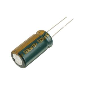 Конденсатор 3300мкФ 10В 12.5*25мм 105С Jamicon WL 2650мА 2000час