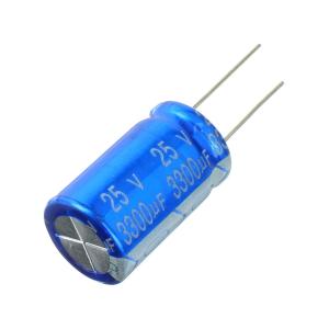 Конденсатор 3300мкФ 25В 16*25мм 105С JB JRB1E332M07501600250000B 1000мА 2000час