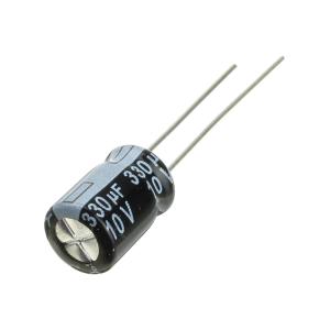 Конденсатор 330мкФ 10В, 8*11мм 105С, Yageo SJ010M0330B3F-0811, 640мА 2000час