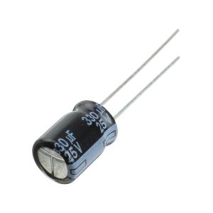 Конденсатор 330мкФ 25В 8*11.5мм 105C Panasonic EEUFR1E331 950мА 6000час