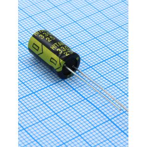 Конденсатор 330мкФ 25В 8*14мм 105C (упаковка 8шт) Hitano EXR331M25B 700мА 3000час