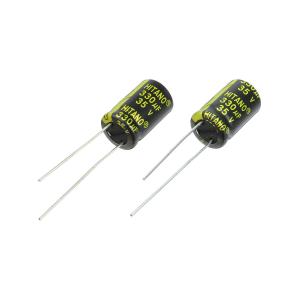 Конденсатор 330мкФ 35В 10*16мм 105C (упаковка 2шт) Hitano EXR331M35B 1050мА 5000час