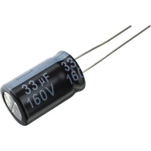 Конденсатор 33мкФ 160В, 13*20мм, 105C, Yageo SH160M0033B5S-1320