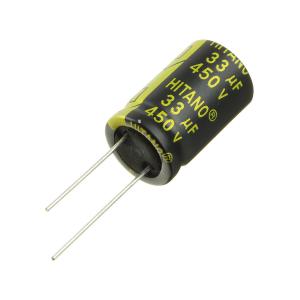 Конденсатор 33мкФ 450В 16*26мм 105C Hitano EXR330M2WB 460мА 5000час