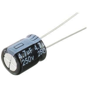 Конденсатор 4.7мкФ 250В 10*12мм 105C (упаковка 5шт) Yageo SH250M4R70B5S-1012 52мА 2000час
