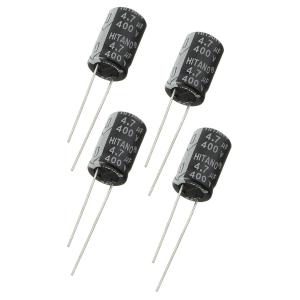 Конденсатор 4.7мкФ 400В 10*16мм 105С (упаковка 4шт) Hitano EHR4R7M2GB 65мА 2000час