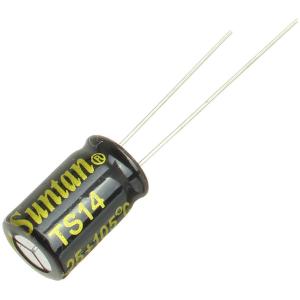 Конденсатор 4.7мкФ 400В 8*12мм 105С (упаковка 4шт) Suntan TS14012G4R7MSB040R 42мА 2000час