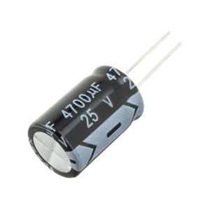 Конденсатор 4700мкФ 25В 16*25мм 105С Jwco KM472M1EBKJ1625EBK 1550мА 2000час