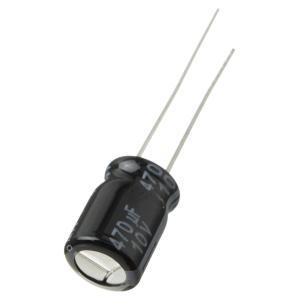 Конденсатор 470мкФ 10В 8*11.5мм 105C (упаковка 2шт) Panasonic EEUFR1A471 950мА 6000час