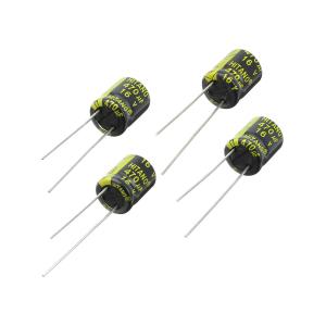 Конденсатор 470мкФ 16В 10*12.5мм 105С (упаковка 4шт) Hitano EXR471M16B 750мА 5000час