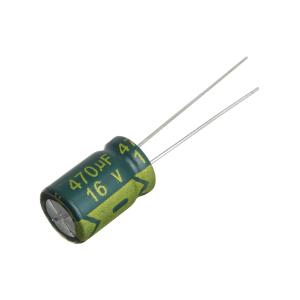 Конденсатор 470мкФ 16В 8*12мм 105С (упаковка 10шт) JWCO LF471M1CBKJ0812EGN 765мА 4000час