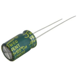 Конденсатор 470мкФ 25В 8*12мм 105С (упаковка 10шт) JWCO LF471M1EBKJ0812EGN 810мА 4000час