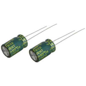 Конденсатор 470мкФ 25В 8*12мм 105С (упаковка 2шт) JWCO LF471M1EBKJ0812EGN 810мА 4000час