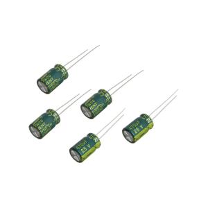 Конденсатор 470мкФ 25В 8*12мм 105С (упаковка 5шт) JWCO LF471M1EBKJ0812EGN 810мА 4000час