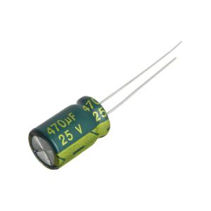 Конденсатор 470мкФ 25В 8*12мм 105С (упаковка 5шт) JWCO LF471M1EBKJ0812EGN 810мА 4000час