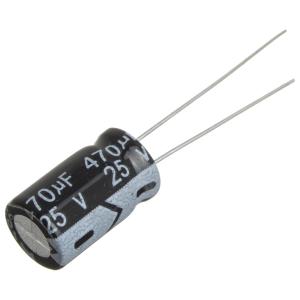 Конденсатор 470мкФ 25В 8*14мм 105С Jwco KM471M1EBKJ0814VBK 410мА 2000час