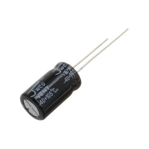 Конденсатор 470мкФ 35В 10*17мм 105С (упаковка 4шт) Jwco KM471M1VBKJ1017VBK 520мА 2000час