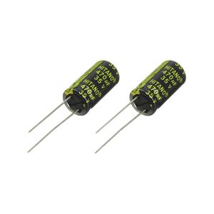 Конденсатор 470мкФ 35В 10*21мм 105С (упаковка 2шт) Hitano EXR471M35B 1200мА 5000час