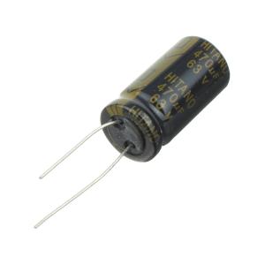 Конденсатор 470мкФ 63В 13*26мм 105C Hitano EXR471M63B 1620мА 5000час
