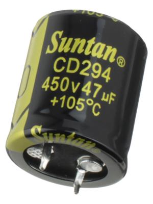 Конденсатор 47мкФ 450В 22*25мм 105С Suntan TS13DR2W470MSB0D0R Snap-in 380мА 2000час