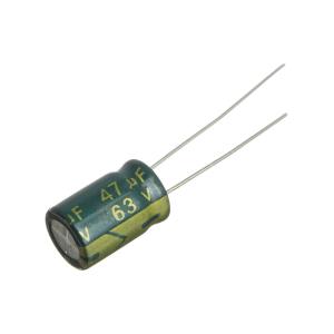 Конденсатор 47мкФ 63В 8*12мм 105С (упаковка 5шт) Jwco LF470M1JBKJ0812VBK 285мА 4000час