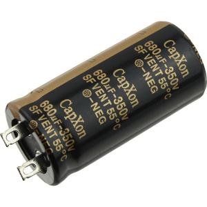 Конденсатор 680/350V d25 h51 55C, для фотовспышки