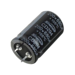 Конденсатор 680мкФ 200В 25*40мм 105C (упаковка 2шт) Sinecon LHF681M2D2540CZVG2S00 Snap-in 1350мА 2000час