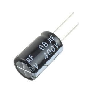 Конденсатор 68мкФ 400В 16*25мм 105С Jwco KM680M2GBKJ1625EBK 250мА 2000час